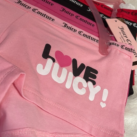 Juicy Couture Small 5Pack Hipster Underwear Boyshorts NEW Panties Cotton - Picture 1 of 6
